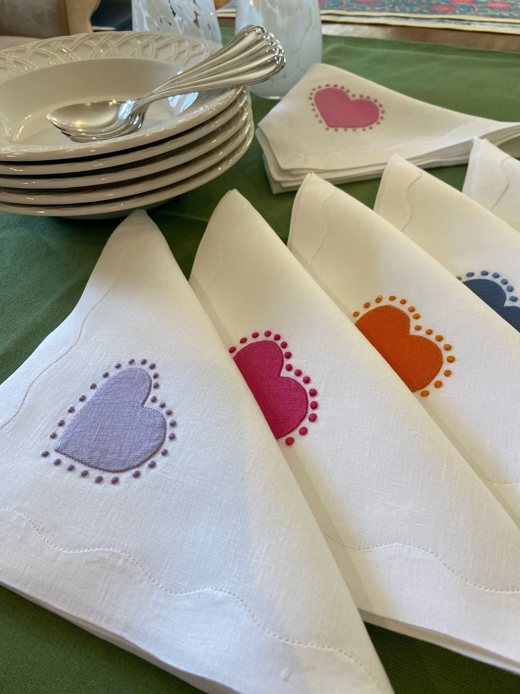 Big Love Dinner Napkins Rainbow, Set of 6 - Special Edition