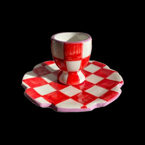 Eggcellent Checkerboard Egg Cup