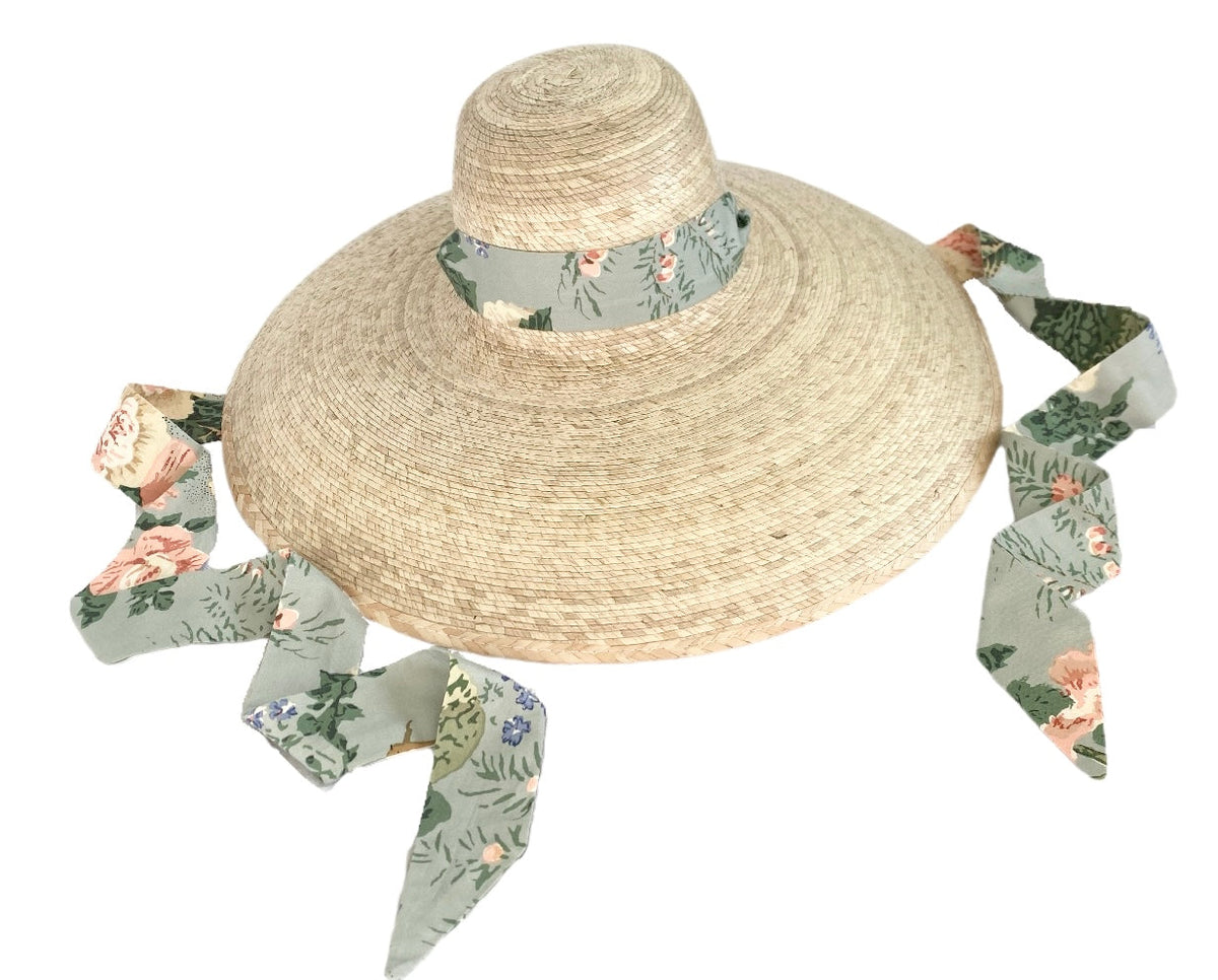 Lee Jofa x SBB: Daisy Sun Hat With Lee Jofa “Athlea” Ribbon