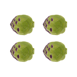 Artichoke Fruit Plate, set of 4