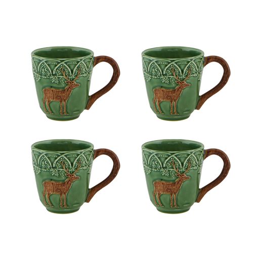 Woods Mug Deer, Set of 4