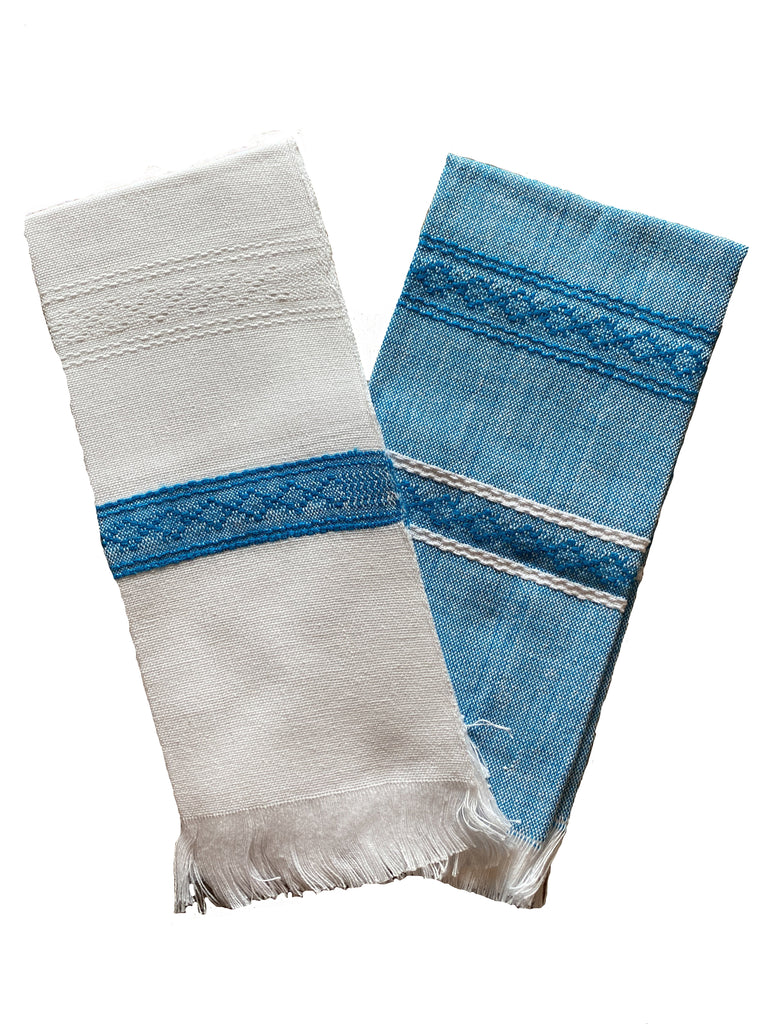 All Cotton Handwoven Towel in Turquoise