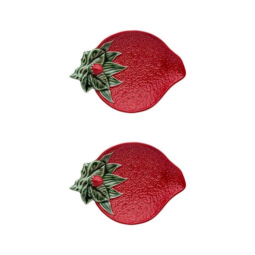 Strawberries Olive Dish, Set of 2