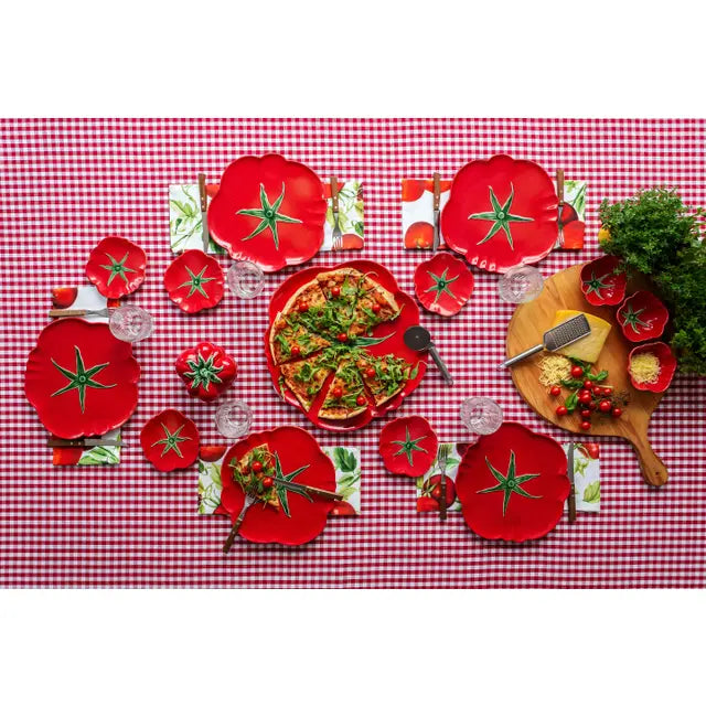 Tomato Pizza Plate 12", Set of 4