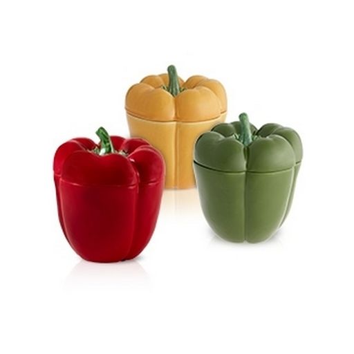 Assorted Pepper Boxes, Set of 3