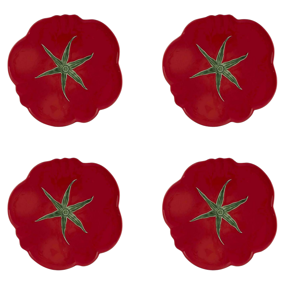 Tomato Pizza Plate 12", Set of 4