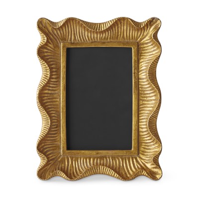 AERIN Gold Scalloped Gallery Frame 5" X 7"