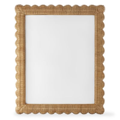 AERIN Wicker Scalloped Gallery Frame, 11" X 14"