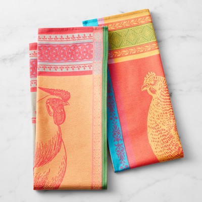 Bright Jacquard Towels, Set of 2