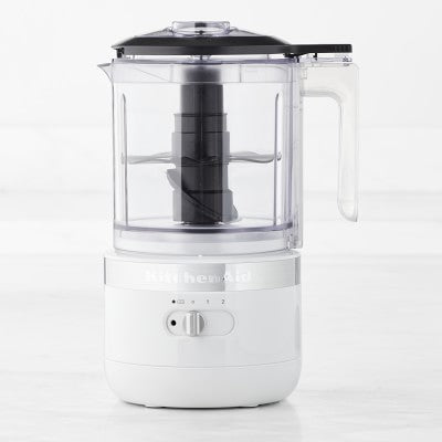 Cordless 5-Cup Food Chopper, White