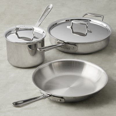 All-Clad d5 Stainless-Steel 5-Piece Cookware Set