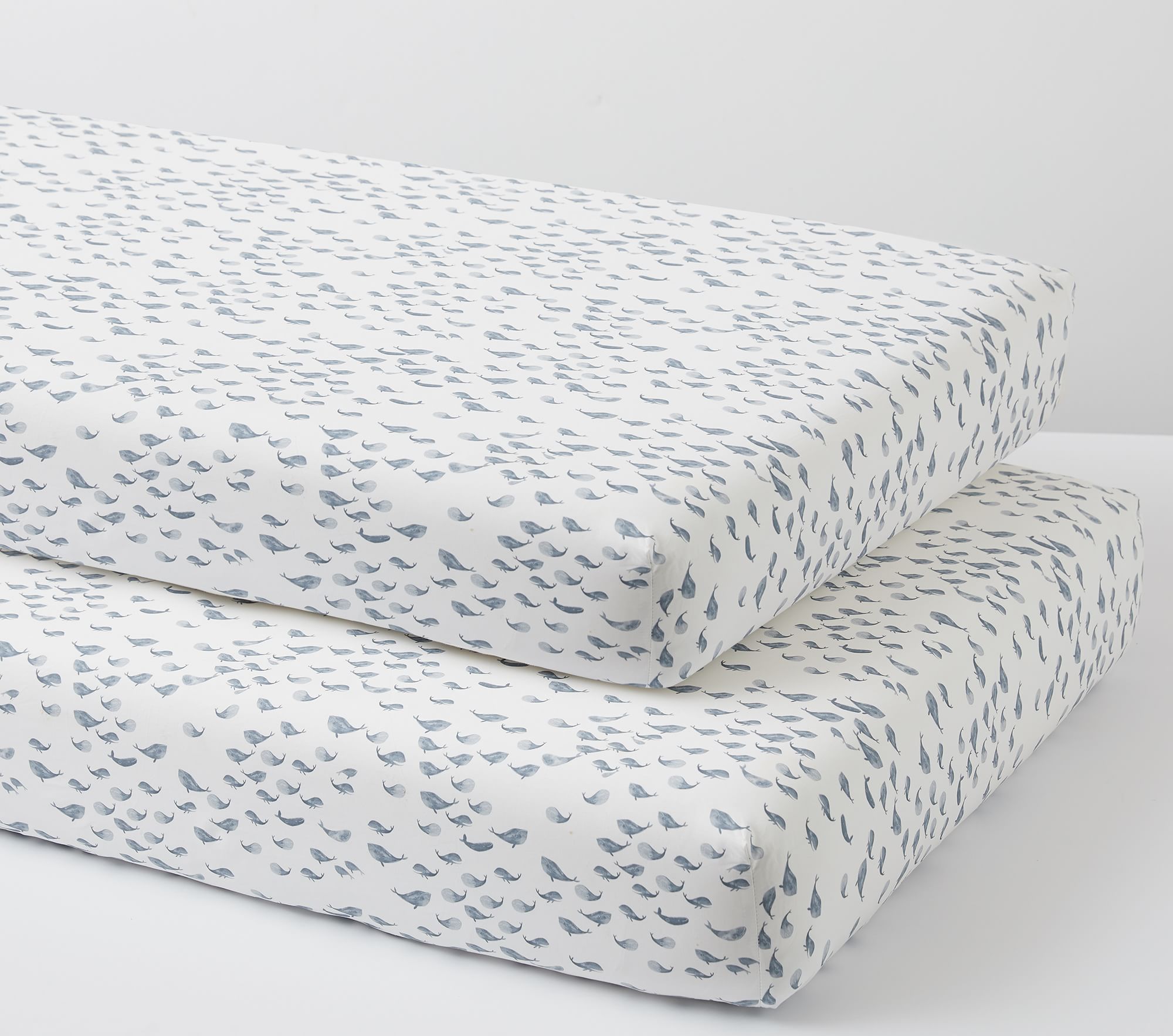 2 Organic Crib Fitted Sheets