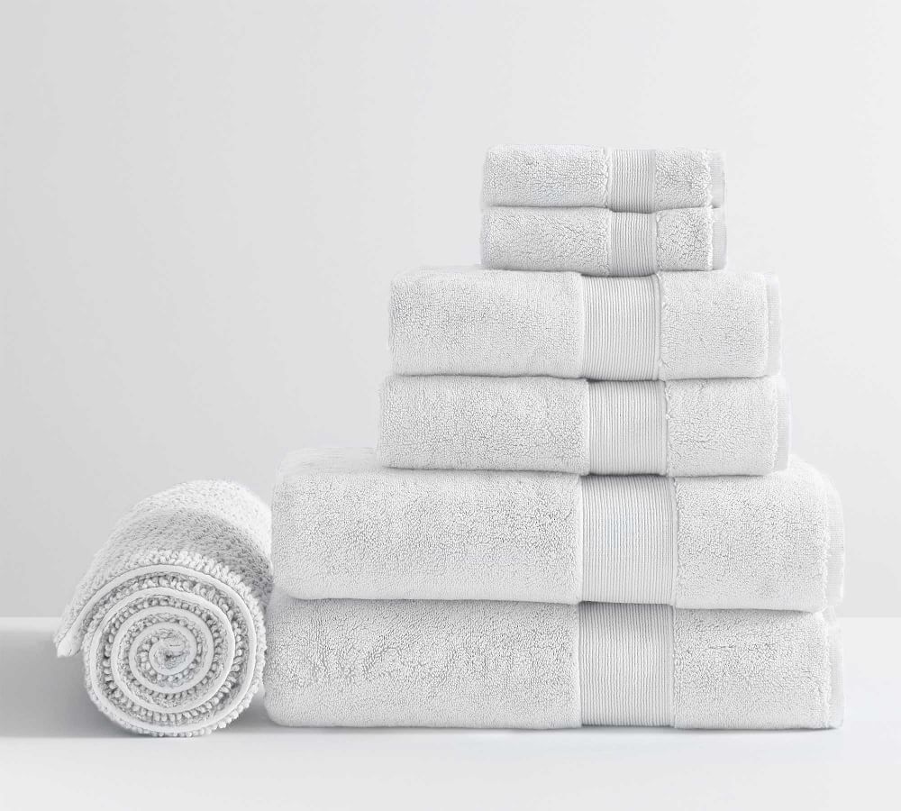 Classic Organic Towel Bundle With Bath Mat - Set of 7