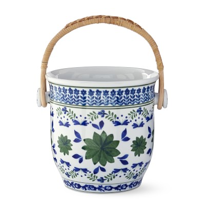 AERIN Ardsley Champagne Bucket with Woven Handle