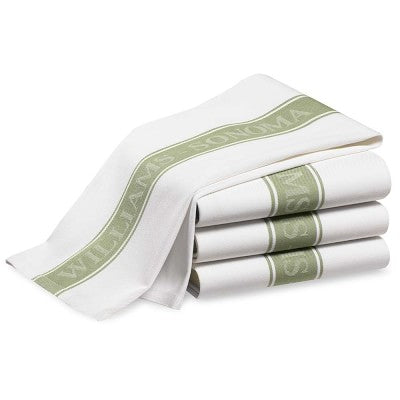 Classic Logo Towels, Set of 4, Sage Green