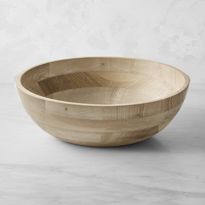 Ash Wood Salad Bowl, 12"