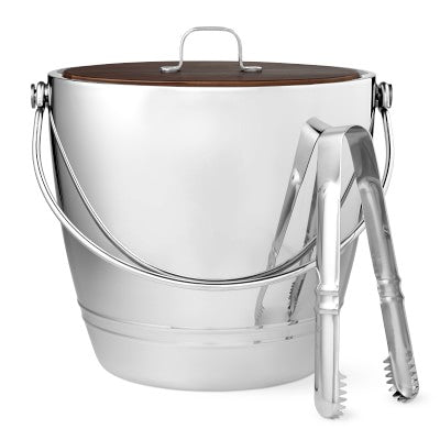 Crafthouse Round Ice Bucket with Tongs