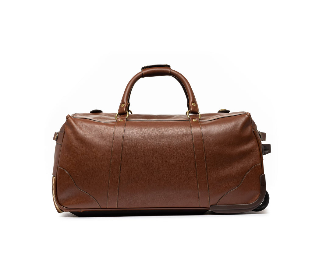 Kilburn RS No. 252 | Vintage Chestnut Leather roller luggage- Ghurka