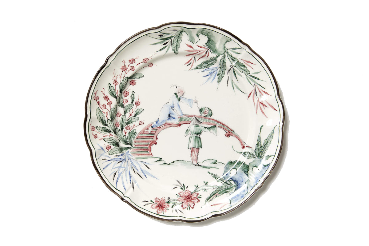 Chinoiserie Soup Plates, Set of 12