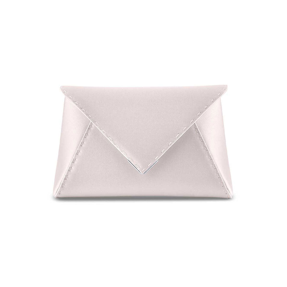 Lee Pouchet Small in Bone Satin