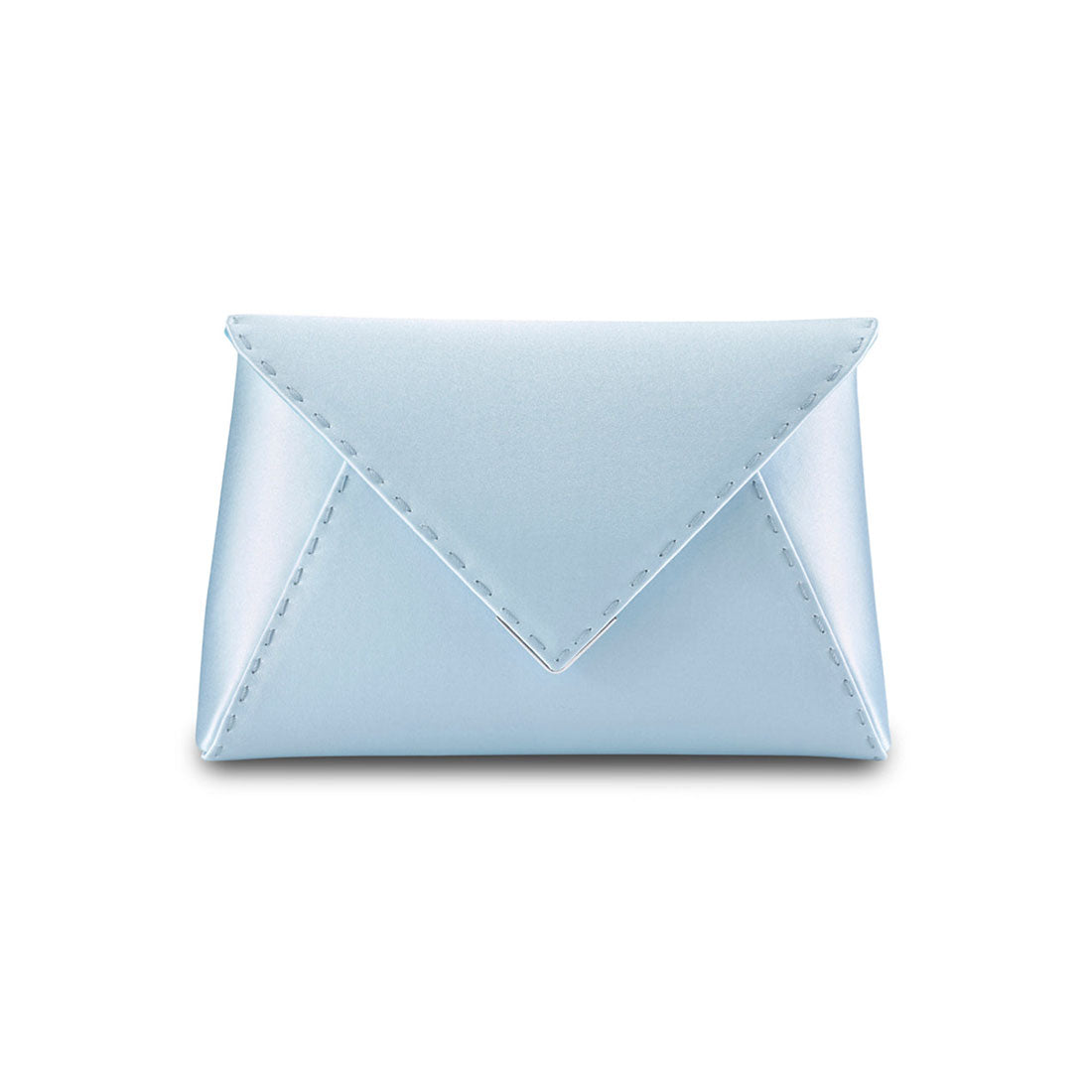 Lee Pouchet Small in Glacier Blue Satin