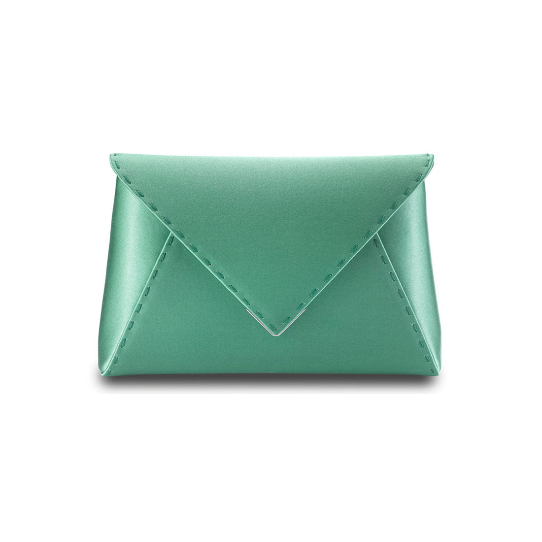 Lee Pouchet Small in Mint Satin