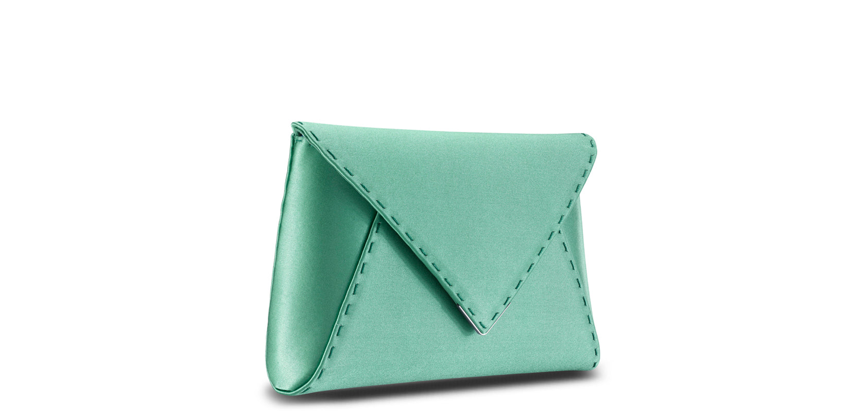 Lee Pouchet Small in Mint Satin