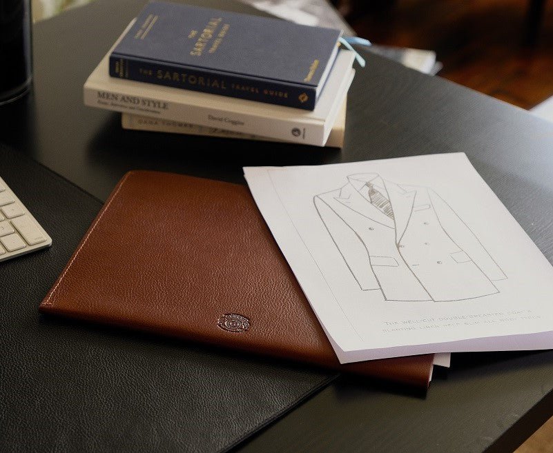 Letter Folder | Vintage Black Leather - Ghurka