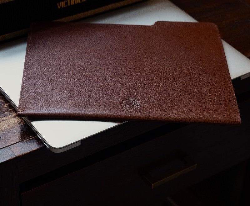 Letter Folder | Vintage Black Leather - Ghurka