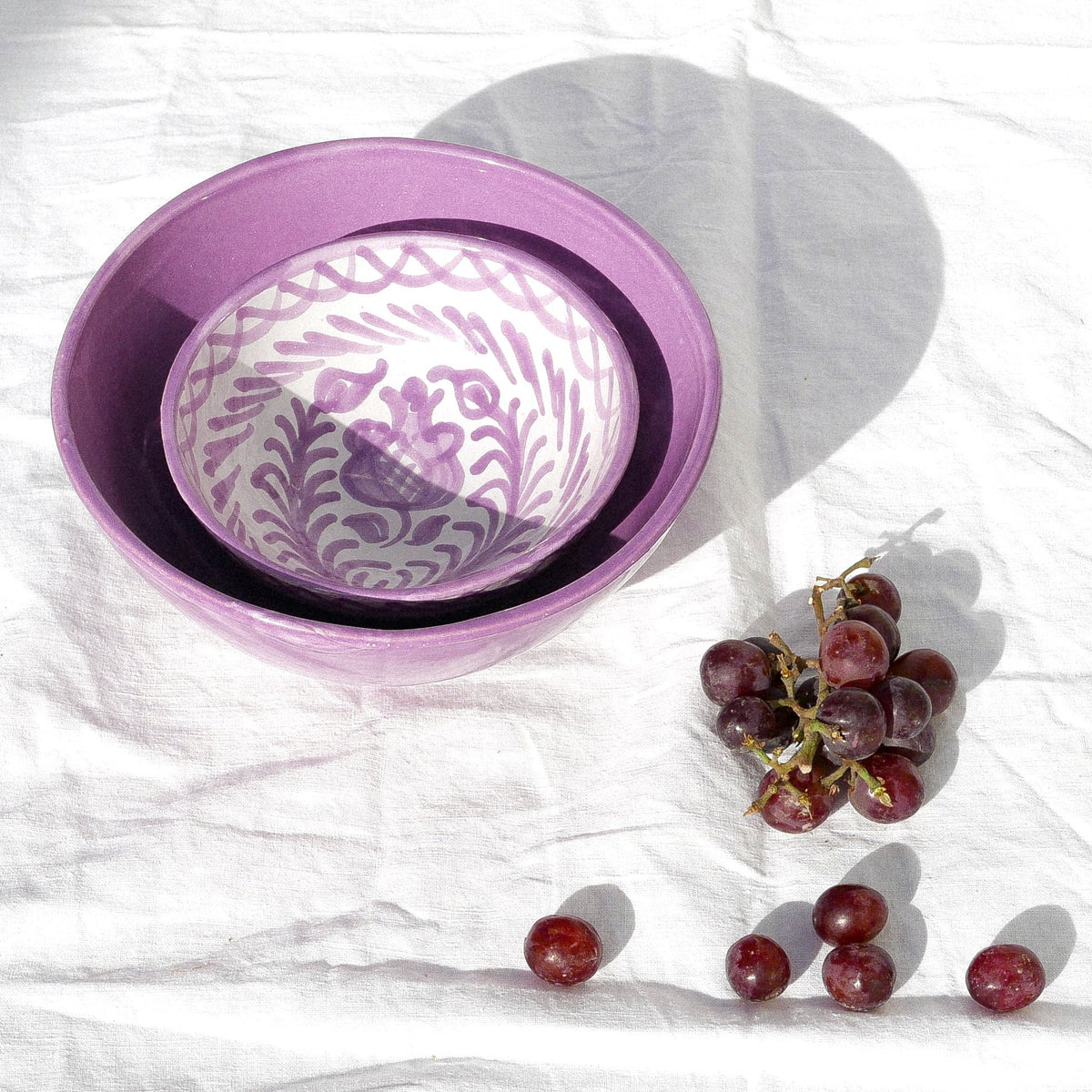 Casa Lila Medium Bowl with Lilac Glaze