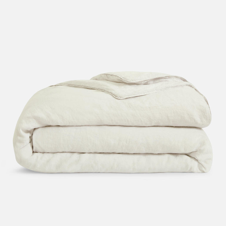 Cream Washed Linen Duvet Cover
