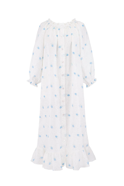 linen structured dress A-line Linen Dress CHILOE in Natural Melange main image 1