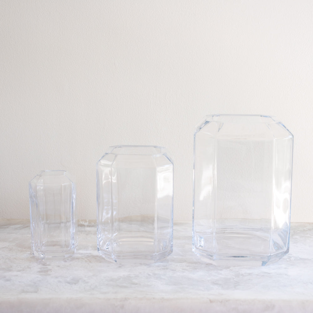 Clear Jewel Vase - Medium