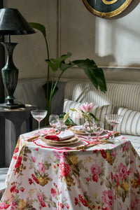 Morgan Placemat and Napkin Set in Pink