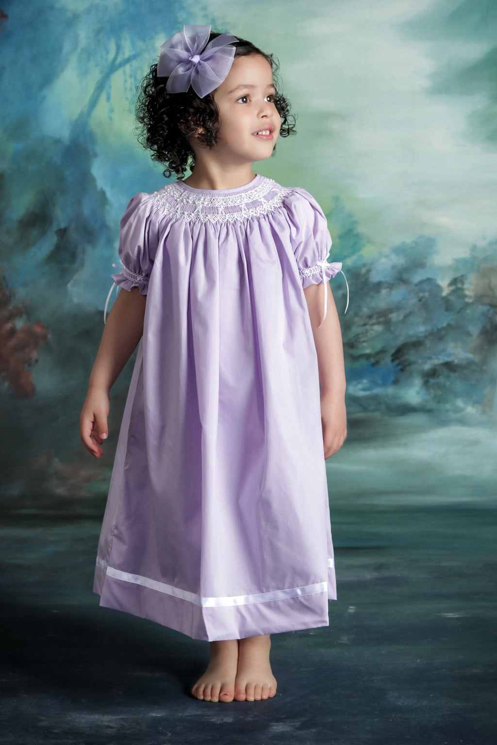 Purple Toddler Bishop Dress Vintage Smocked Dresses Heirloom Lavender 3T Purple Toddler Bishop Dress Vintage Smocked Dresses Heirloom Lavender 3T