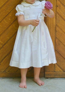 MaryBella Smocked Silk Dress