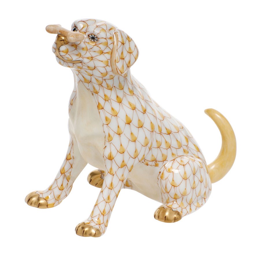 "Max" with Bone Figurine, Butterscotch