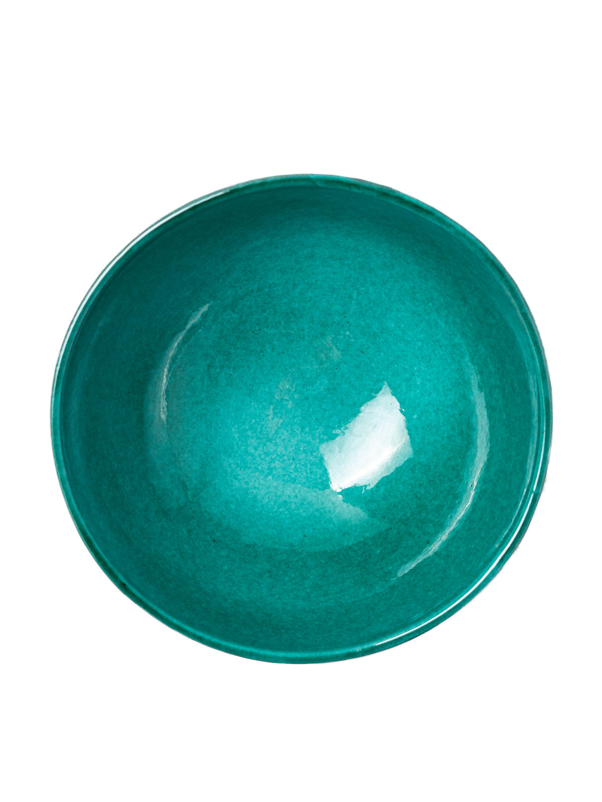 Casa Verde Medium Bowl with Green Glaze