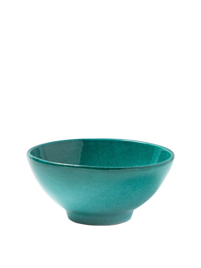 Casa Verde Medium Bowl with Green Glaze