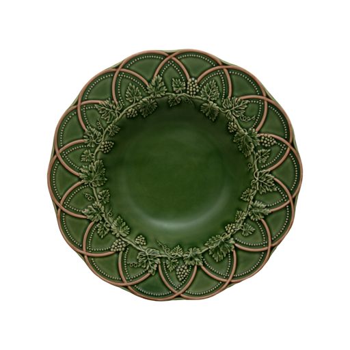 Woods Pasta Plate 29" in Green & Brown, Set of 2