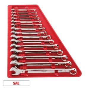 Combination SAE Wrench Mechanics Tool Set (15-Piece)