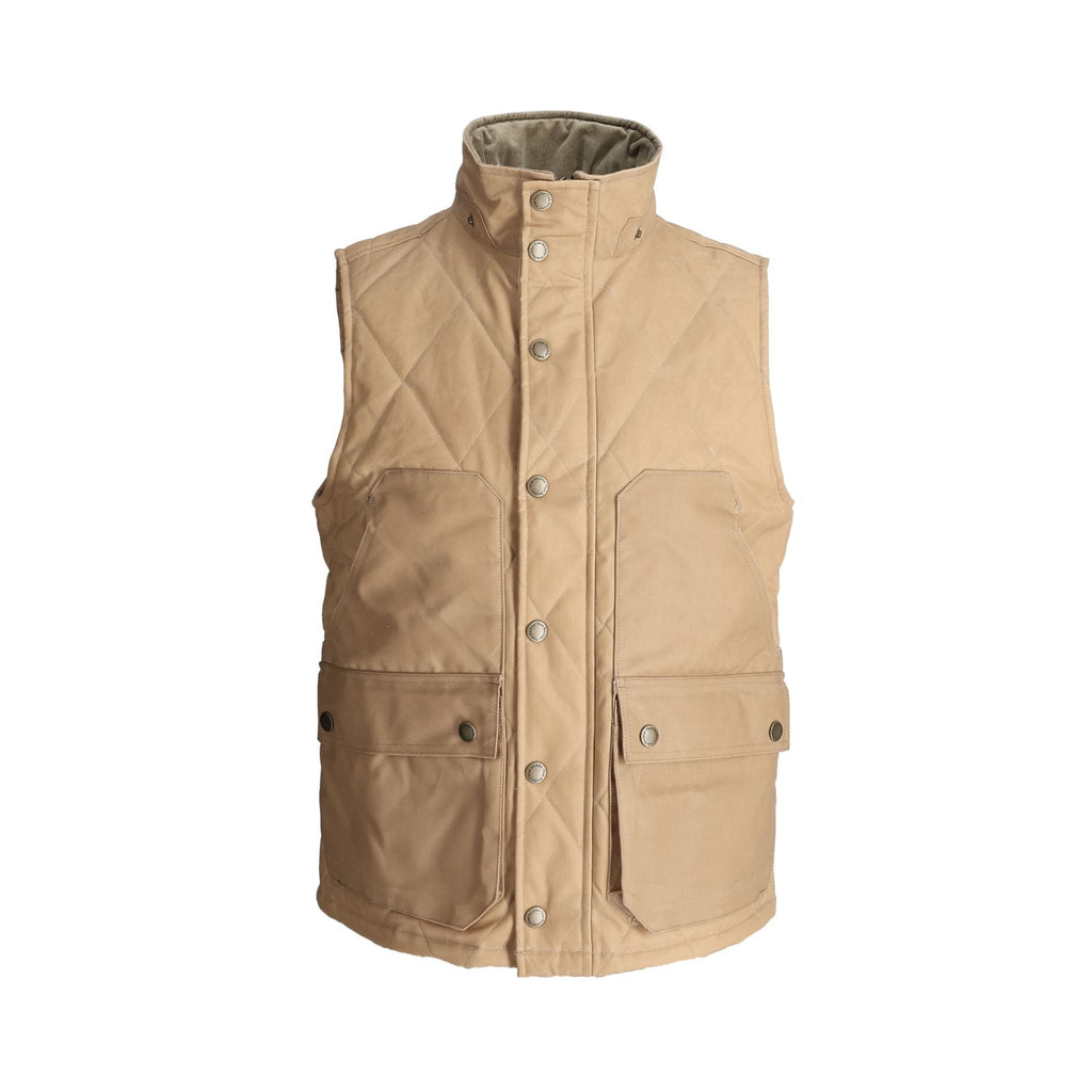 Men's Waxed Canvas Wool Vest | Tom Beckbe | Over The Moon