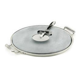 3 piece Pizza Baker Set, 13 inch High-Heat Pizza Stone with Serving Tray & Rotary Pizza Cutter