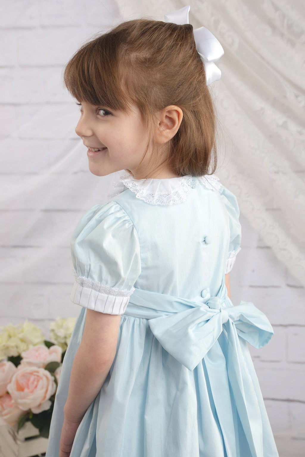 Blue Heirloom dress for girls, classic Girls dresses 3T Blue Heirloom dress for girls, classic Girls dresses 3T