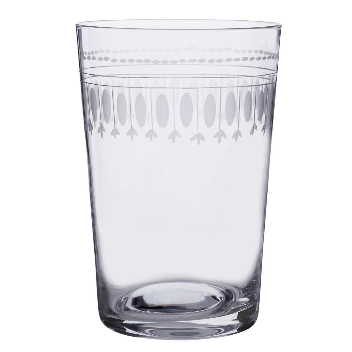 Crystal Tumbler in Ovals Design