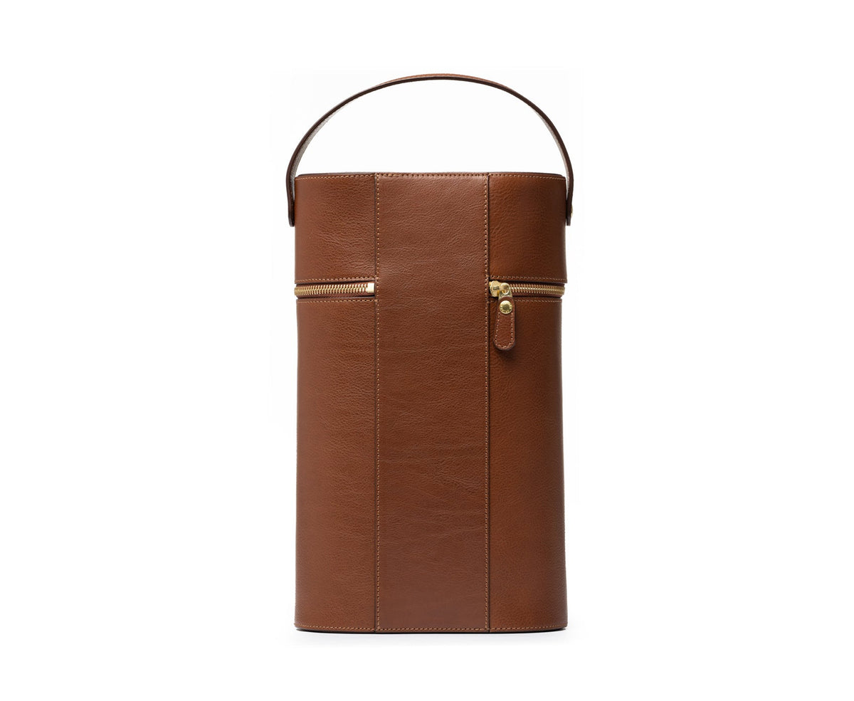 Pairing No. 285 | Vintage Chestnut Leather Wine Carrier