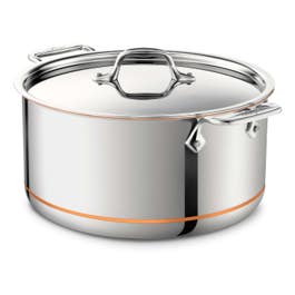 Copper Core 5-ply Bonded Cookware, Stockpot with lid, 8 quart