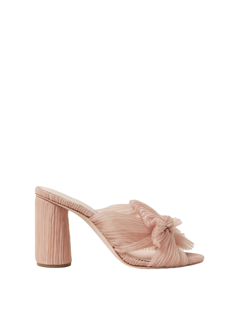 Penny Pleated Bow Heel in Beauty