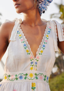 Cross Stitch Embroidered Amour Dress