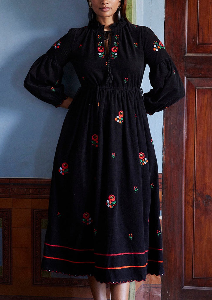 Embroidered folk outlet dress